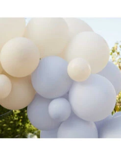 Kit Arche Ballon Bleu Ciel & Ivoire 5 Kit Arche Ballon Bleu Ciel & Ivoire -Déco Festive Soldes kit arche ballon bleu ivoire 2