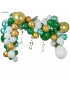 Kit Arche Ballon Jungle Tropical & Or 86 Ballons