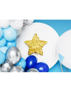 Kit Guirlande De Ballons Bleus, Argent, Blancs -Déco Festive Soldes kit arche ballons bleus 4