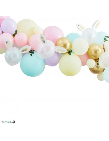 Kit Arche Ballons Lapins De Pâques Pastels 2 Kit Arche Ballons Lapins De Pâques Pastels – Image 2