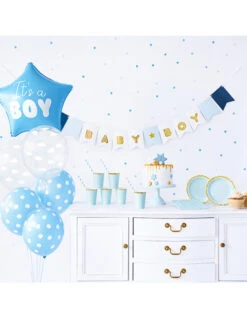 Kit Baby Shower Garçon 49 Pièces Bleu Et Blanc 5 Kit Baby Shower Garçon 49 Pièces Bleu Et Blanc -Déco Festive Soldes kit baby shower garcon 49 pieces bleu et blanc 2