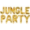 Kit Ballon Lettre Jungle Party Doré 34 Cms