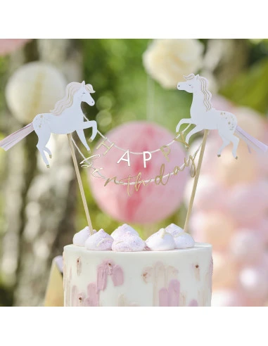 Kit Cake Topper Licorne Happy Birthday 1 Kit Cake Topper Licorne Happy Birthday