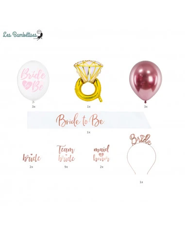 Kit Evjf Accessoires & Déco Bride To Be 1 Kit Evjf Accessoires & Déco Bride To Be