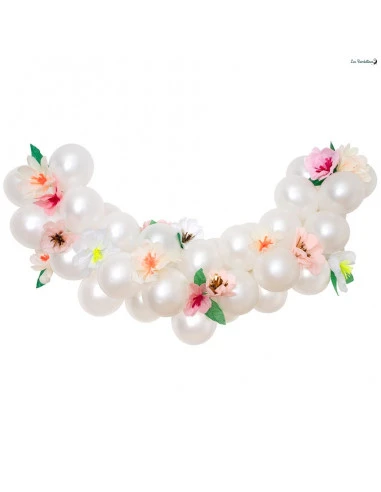Kit Guirlande Ballons Blancs Et Fleurs Papier Meri Meri 1 Kit Guirlande Ballons Blancs Et Fleurs Papier Meri Meri