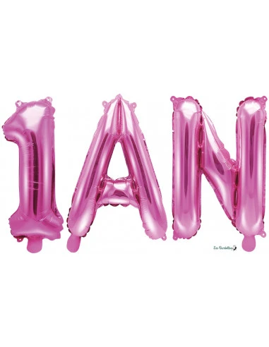 Kit Petit Ballon Anniversaire 1 An Rose 34 Cms 1 Kit Petit Ballon Anniversaire 1 An Rose 34 Cms