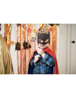 Kit Photobooth 8 Accessoires Super Héros Et Rideau Fil -Déco Festive Soldes kit photobooth 8 accessoires super heros et rideau fil 2