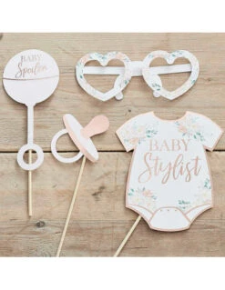 Kit Photobooth Baby Shower Bohème -Déco Festive Soldes kit photobooth baby shower boheme 2