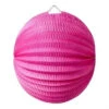 Lampion Boule En Papier Fuchsia 20 Cms