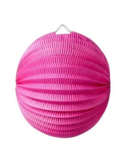 Lampion Boule En Papier Fuchsia 20 Cms