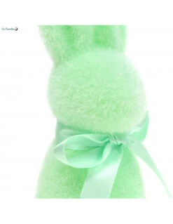 Lapin De Pâques Flocké Vert Menthe 15 Cms 5 Lapin De Pâques Flocké Vert Menthe 15 Cms -Déco Festive Soldes lapin de paques flocke vert menthe 15 cms 2