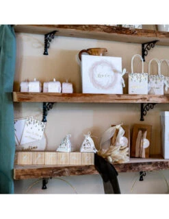 Livre D'Or Blanc Ecriture Dorée Imprimé Fleurs Séchées -Déco Festive Soldes livre d or blanc ecriture doree imprime fleurs sechees 3