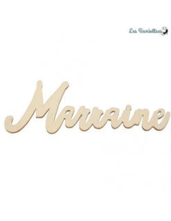 Marque Place Marraine En Bois Découpé