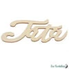 Marque Place Tata En Bois Découpé