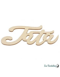Marque Place Tata En Bois Découpé