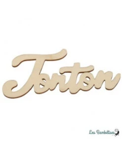 Marque Place Tonton En Bois Découpé