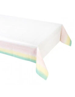 Nappe En Papier Avec Dégradé Pastel Sur Le Côté