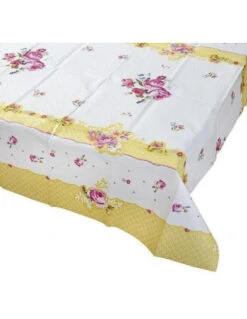 Nappe En Papier Fleurs Vintage