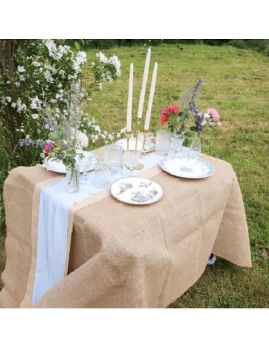 Nappe Rectangulaire En Jute 240X120Cms 2 Nappe Rectangulaire En Jute 240X120Cms – Image 2