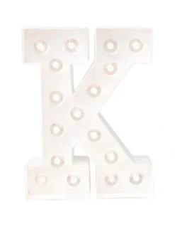 Lettre Lumineuse En Carton Lettre K