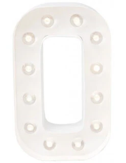 Lettre Lumineuse En Carton Lettre O