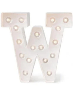 Lettre Lumineuse En Carton Lettre W