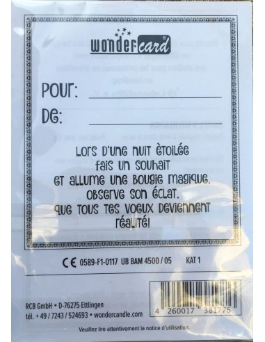 Petite Carte Licorne Rose Avec Bougie Magique Coeur Argent 2 Petite Carte Licorne Rose Avec Bougie Magique Coeur Argent – Image 2