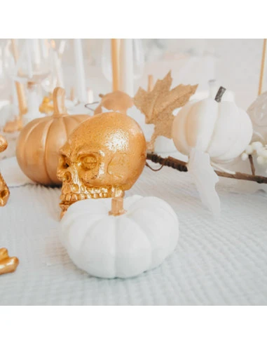 Petite Citrouille Blanche Halloween 7X4Cm 3 Petite Citrouille Blanche Halloween 7X4Cm – Image 3