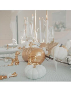 Petite Citrouille Blanche Halloween 7X4Cm 7 Petite Citrouille Blanche Halloween 7X4Cm -Déco Festive Soldes petite citrouille blanche halloween 7x4cm 3