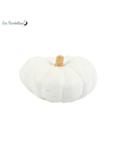 Petite Citrouille Blanche Halloween 7X4Cm 1 Petite Citrouille Blanche Halloween 7X4Cm
