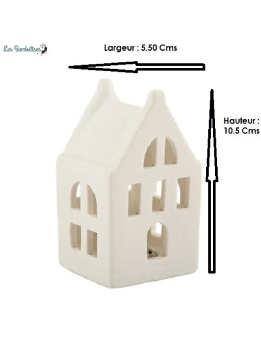 Petite Maison Blanche En Céramique Avec Led 2 Petite Maison Blanche En Céramique Avec Led – Image 2