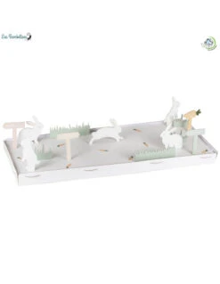 Plateau Centre De Table Pâques Avec Lapins 6 Plateau Centre De Table Pâques Avec Lapins -Déco Festive Soldes plateau centre de table paques avec lapins 2