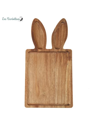 Plateau En Bois Lapin 38 X 20 Cms 1 Plateau En Bois Lapin 38 X 20 Cms
