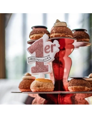 Présentoir Gateau 3 Etages Carton Rose Gold 2 Présentoir Gateau 3 Etages Carton Rose Gold – Image 2