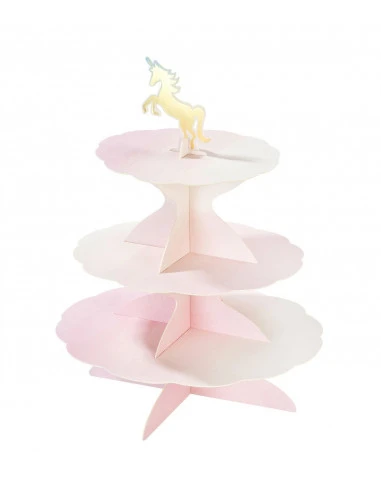 Présentoir Gateau Pastel Avec 4 Cake Toppers Et Plateau Réversible 4 Présentoir Gateau Pastel Avec 4 Cake Toppers Et Plateau Réversible – Image 4