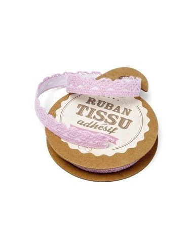 Ruban Adhésif En Macramé Rose Pastel 1 Ruban Adhésif En Macramé Rose Pastel