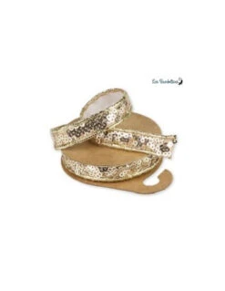 Ruban Adhésif Paillettes Dorées 1 Cm X 2 M