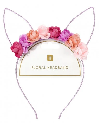 Serre Tête Oreilles De Lapin Et Fleurs 2 Serre Tête Oreilles De Lapin Et Fleurs – Image 2