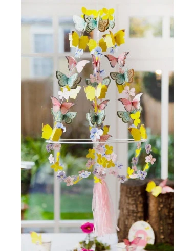 Suspension Papillons En Papier Thème Fée 2 Suspension Papillons En Papier Thème Fée – Image 2